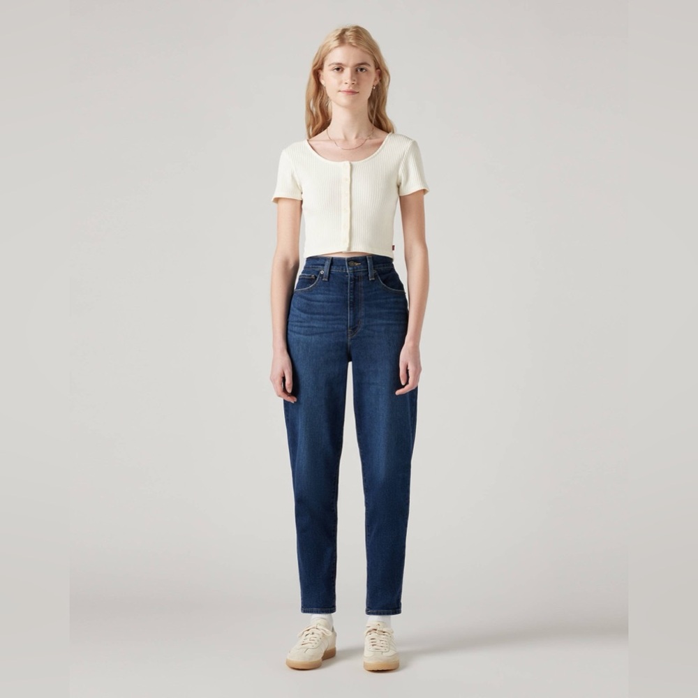 Levi's Women's High Rise Mom Jeans - Dark Blue